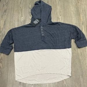 NWT Chaser Hoodie gray/ivory size: Small